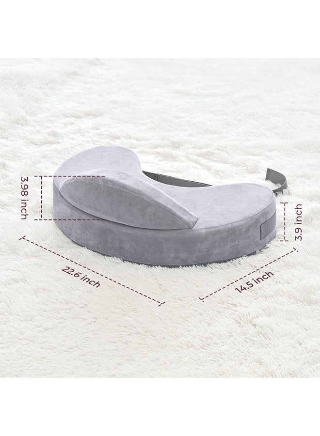 Bukela Nursing Pillow, Firm & Springy Memory Foam - Stable, Ergonomic Support & Comfort - Wider Breastfeeding Cushion, Adjustable, Removable Cover, Baby Safety Certified - Image 2